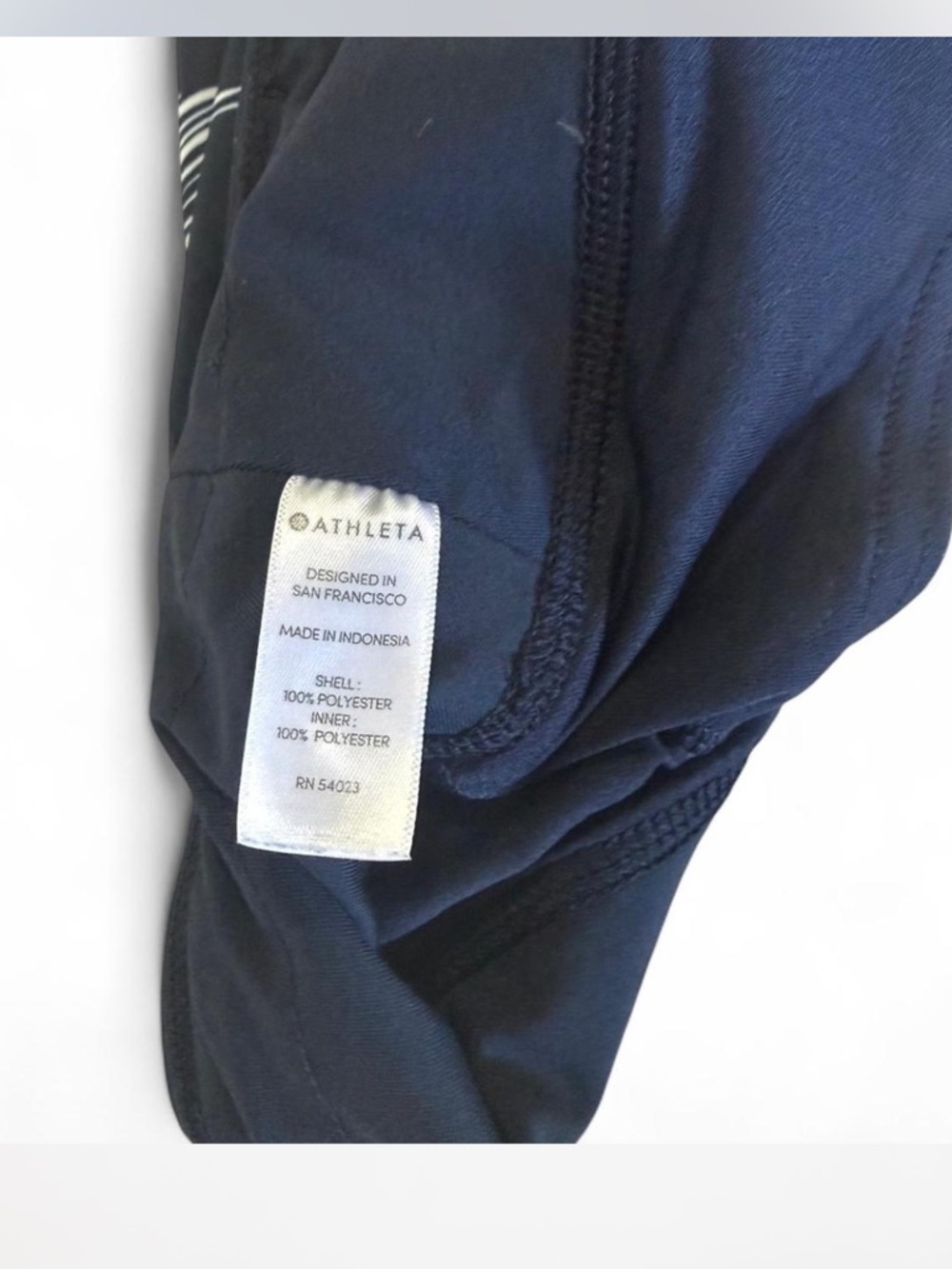 Athleta Black Floral Print Athletic Shorts - Picture 6 of 7